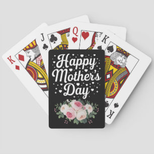 Baralho Feliz Dia das Mães Floral Fofo Mamãe Avó Esposa