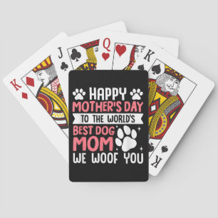 Baralho Feliz Dia de as mães Para O Melhor Cachorro Mãe