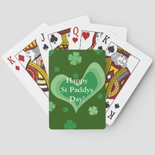 Baralho Feliz dia St Paddys, costume de shamrock