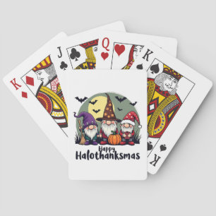 Baralho Feliz Hallothanksmas Xmas Halloween Gnomos