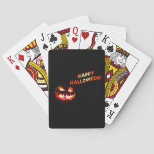 Baralho FELIZ HALLOWEEN - Jack O-Lanterna brilhante