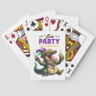 Baralho Feliz Mardi Gras Alligator