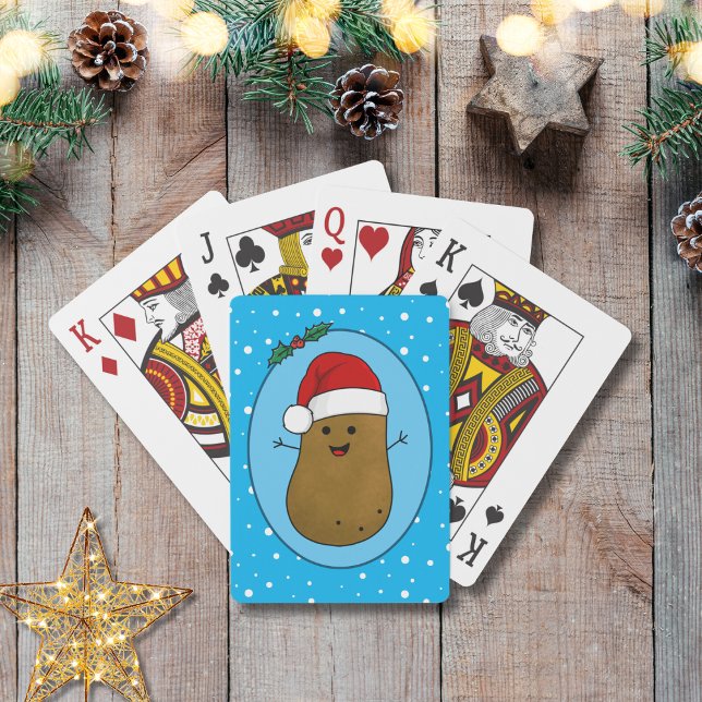 Baralho Feliz Natal Batata (Adorable Christmas Potato Playing Cards)