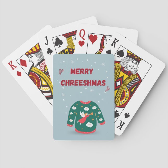 Baralho Feliz Natal Feio Anjo (Verso)