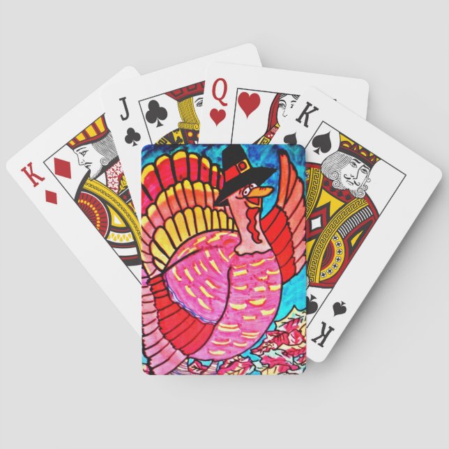 Baralho FELIZ OBRIGADO A TURQUIA A jogar cartas (Verso)
