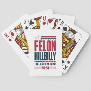 Baralho Felon Hillbilly 2024 Trump Vance 2024 Eleição