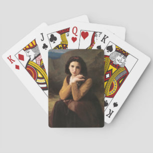 Baralho Femme Mignonne de Jovem Mulher por Bouguereau