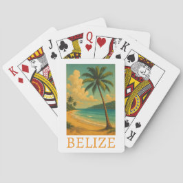 Baralho Férias de Caribe de praia de Belize Tropical