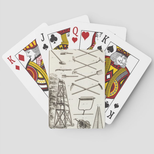 Baralho Ferramentas de jardinagem e uma plataforma de poda (Verso)