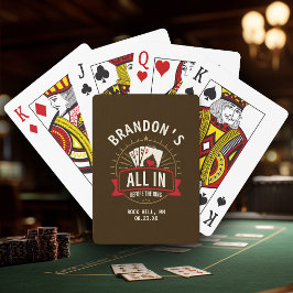 Baralho Festa de Solteirão Personalizada Poker Whisky Brow