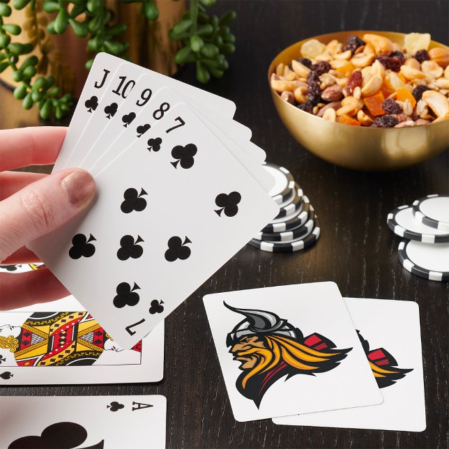 Baralho Fierk Viking Head Norse Helmet e Beard (Criador carregado)