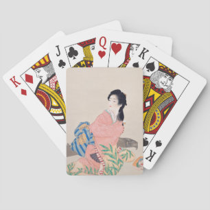 Baralho Filha Miyuki (Elegante moça Japonesa, Arte Asiátic