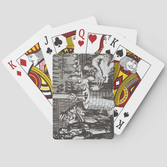 Baralho Filósofos Hermetic e um alquimista, 'do musa (Verso)