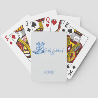 Baralho Fim de Semana de Meninas: Cartas de Reprodução Per