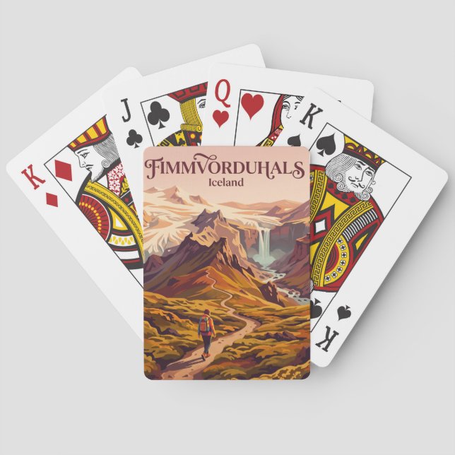 Baralho Fimmvorduhals Islândia (Verso)