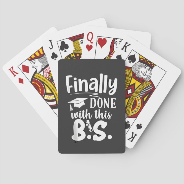 Baralho Finalmente feito com a graduação BS Funny 2025 (Verso)