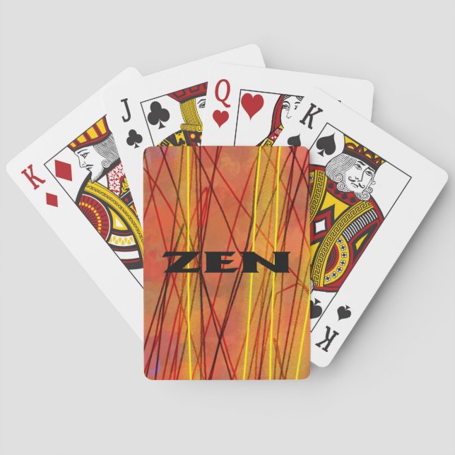 Baralho Fio preto Zen Poker cartas de jogar (Verso)