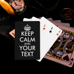 Baralho Fique calma e continue - Crie o seu