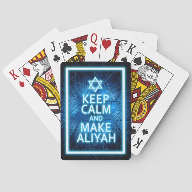 Baralho Fique Calmo E Faça Aliyah (Verso)