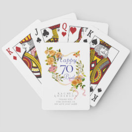 Baralho Fita de Rosa Dourada 70º Aniversário