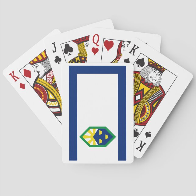 Baralho Flag of Colorado Springs, Colorado (Verso)