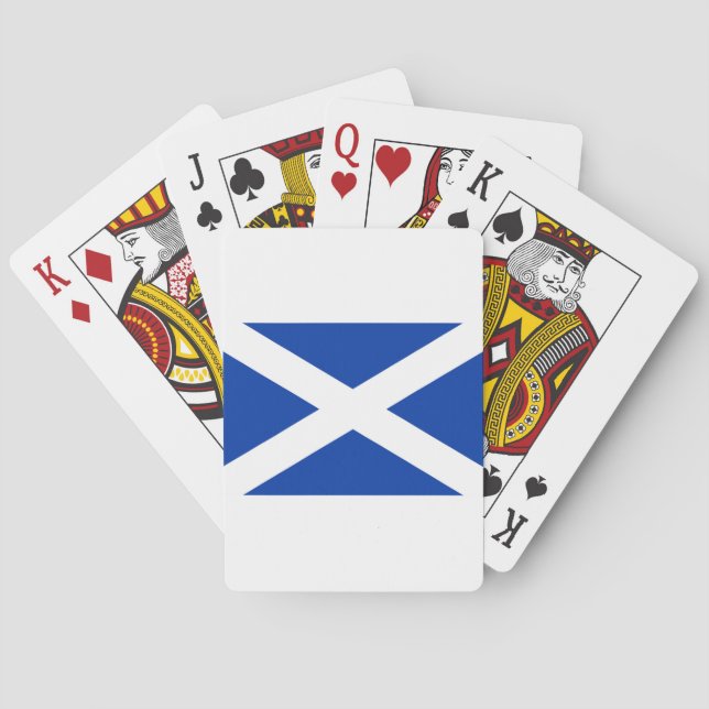 Baralho Flag of Scotland Saltyre - High Quality Image (Verso)