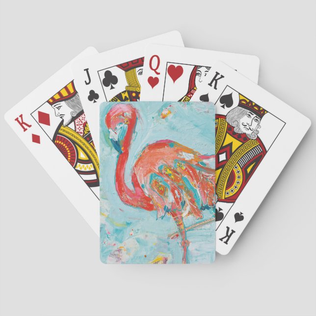 Baralho Flamingo brilhante (Verso)