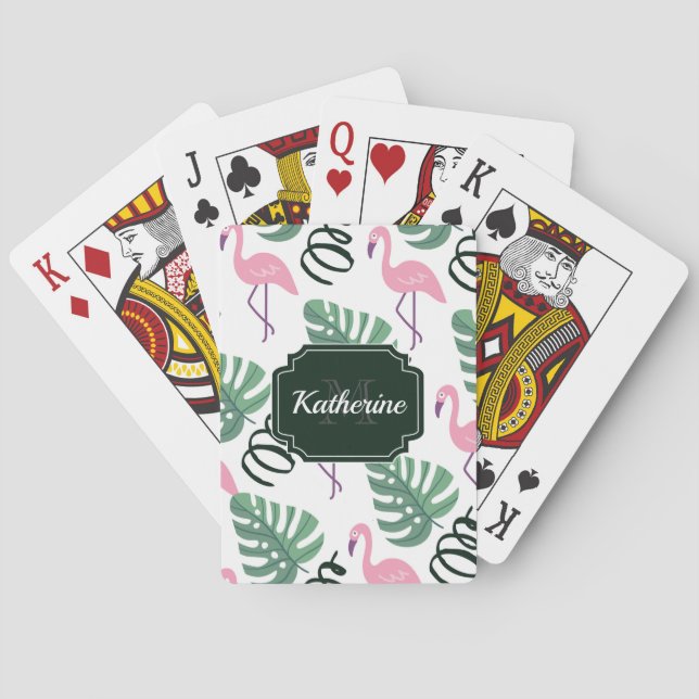 Baralho Flamingo Pattern (Verso)