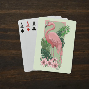 Baralho Flamingo Verde Rosa Deixa a Lily
