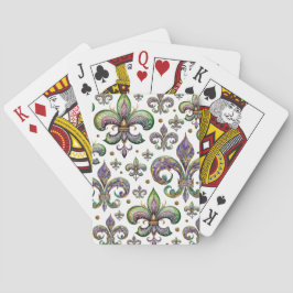 Baralho Fleur de Lis Watercolor Mardi Gras Vibes