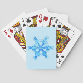 Baralho Floco de neve azul-inverno