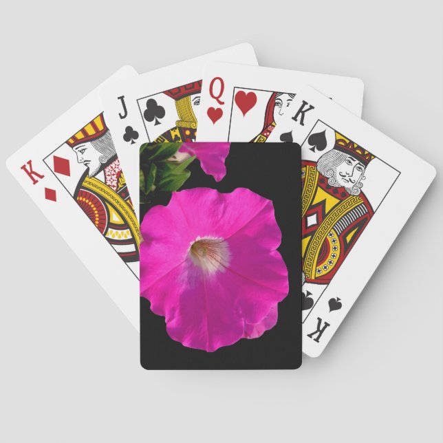 Baralho flor de petúnia rosa (Verso)