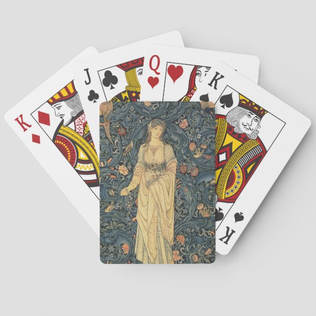 Baralho Flora antiga de William Morris (Verso)