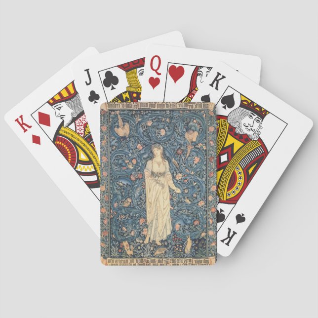 Baralho Flora Tapeçaria por William Morris (Verso)