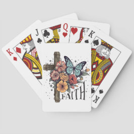 Baralho Floral Faith Cross
