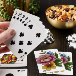 Baralho Floral Inspirado em Porcelana