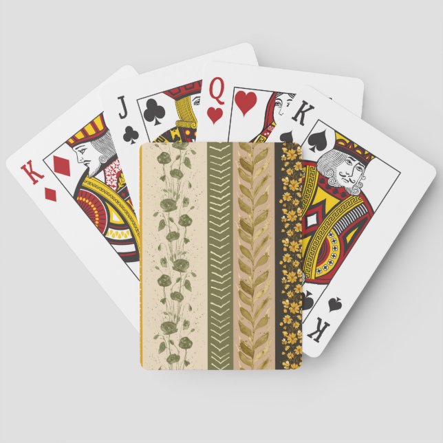 Baralho Floral Stripes (Verso)