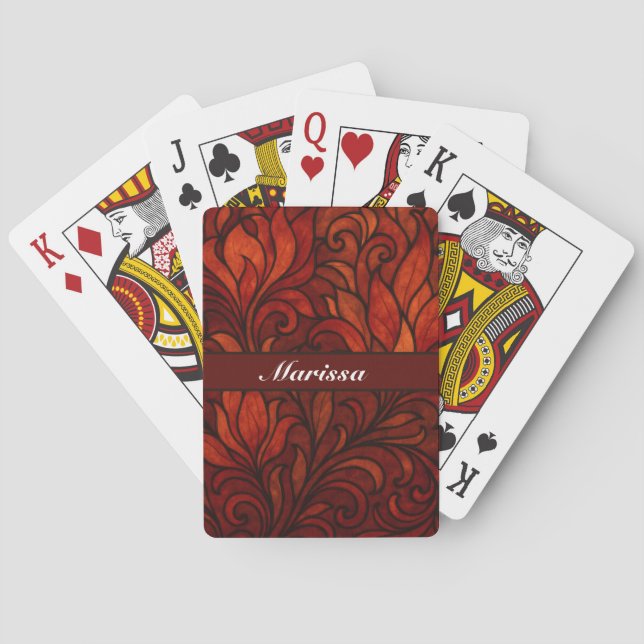 Baralho Floral Vintage (Verso)