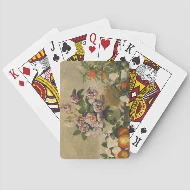 Baralho Flores Brancas e Rosa (Pêonias Ainda Vidas) (Verso)