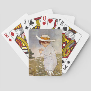 Baralho Flores de Visitas de Crianças Antigas