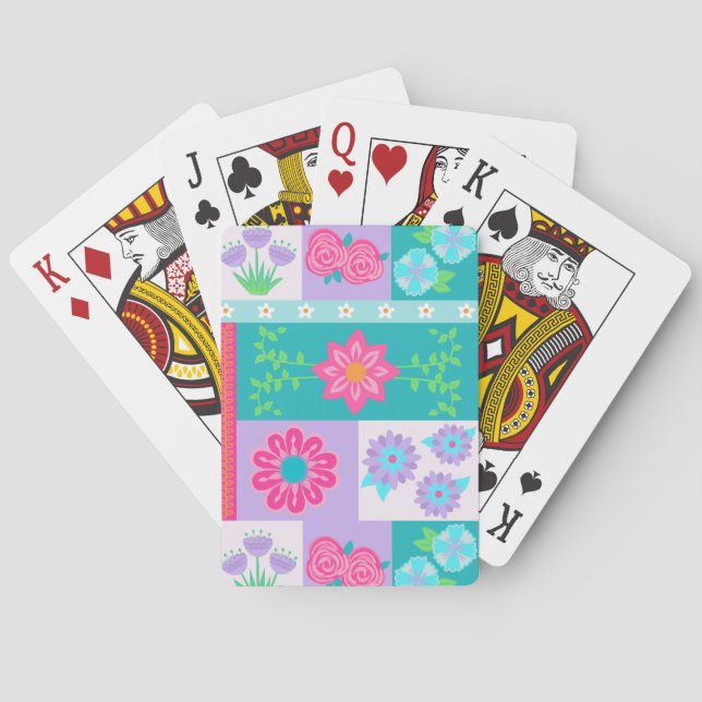Baralho Flores Vibrantes em Flor Design (Verso)