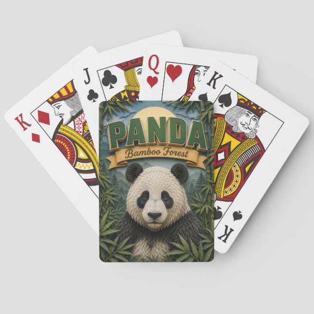 Baralho Floresta de Bambu do Panda POPCUT (Verso)