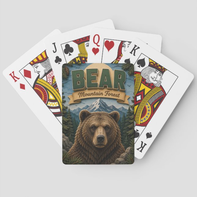 Baralho Floresta de Bear Mountain POPCUT (Verso)