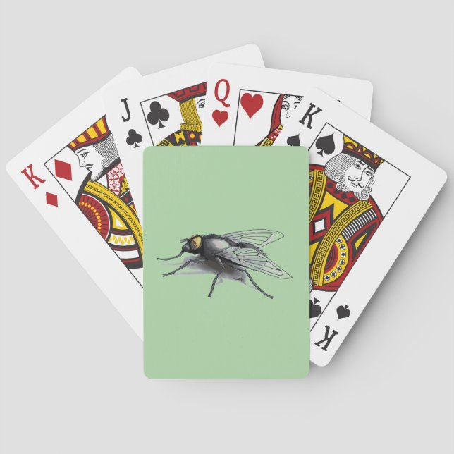 Baralho Fly Buddy Green Poker jogando cartas (Verso)