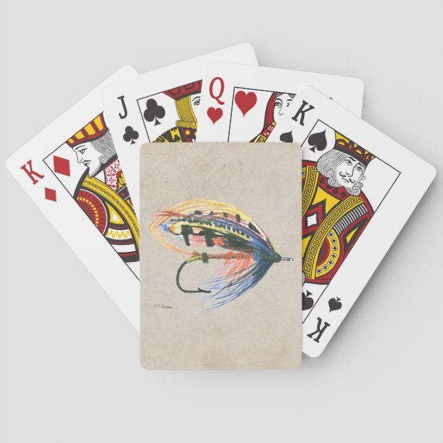 Baralho FlyFisheries Lure Art Salmon Fly Lure (Verso)