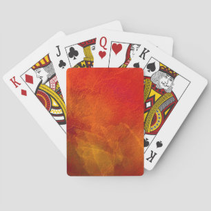 Baralho Fogo - Arte de Fundo Abstrato em Laranja Profundo