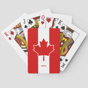 Baralho Folha de Mapeamento do Canadá com Nome