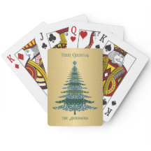 Folha de Ouro Personalizada do Nome da Árvore de N