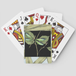 Baralho Folhas com Dragonfly Inset por Jennifer Goldberger