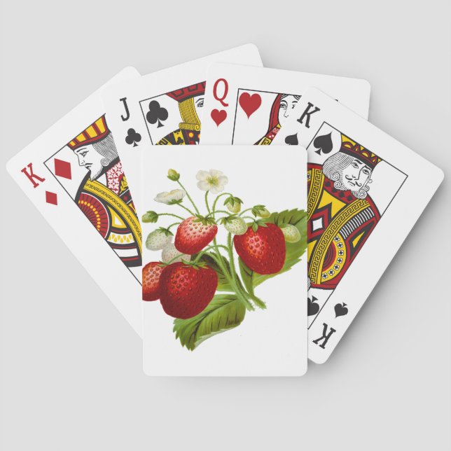 Baralho Folhas de folhas de fruta de comida (Verso)